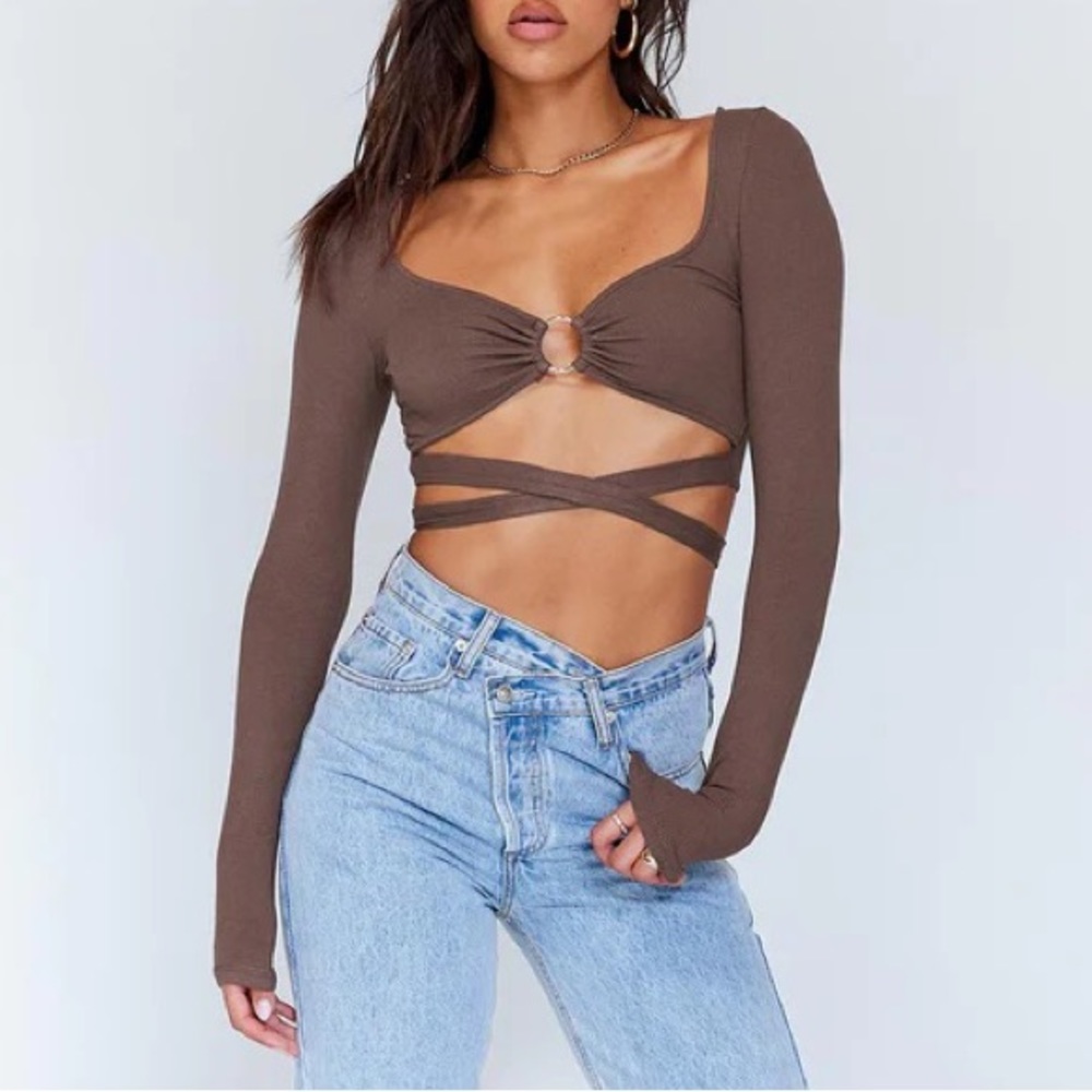 princess polly corey long sleeve top